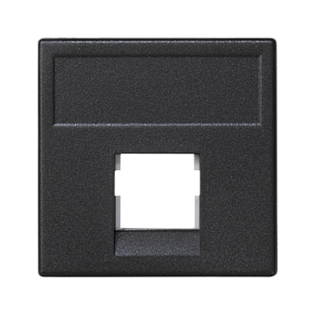 Simon Connect Графит Адаптер на 1 конектор RJ45 SimonConnect, AMP(S110,SL110,SLt),Brand-Rex,RIT, 45х45мм K076-14