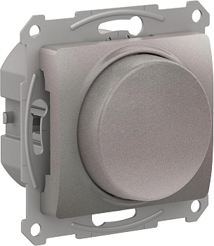 Systeme Electric Glossa Платина Светорегулятор (диммер) повор-нажим, LED, RC, 400Вт, мех.