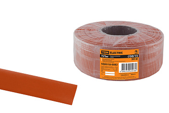 TDM Термоусаживаемая трубка ТУТнг 30/15 красная (50 м/ролл) SQ0518-0082