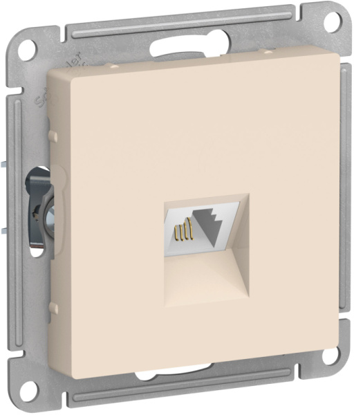 Systeme Electric AtlasDesign Беж Розетка телефонная RJ11, механизм