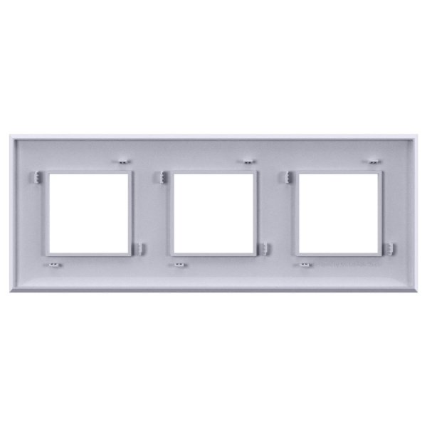 Купить DKC Рамка "Avanti", "Закаленная сталь", 3 поста (6 мод.)