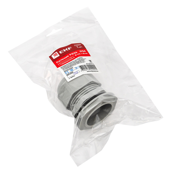 Купить Сальник PG36 IP54 (1 шт) d отв. 46 мм / d провод. 22-32 мм EKF PROxima