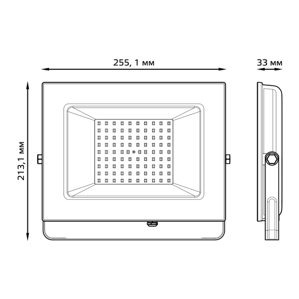 Купить Gauss Прожектор Elementary 100W 9450lm 3000К 175-265V IP65 черный LED 613527100