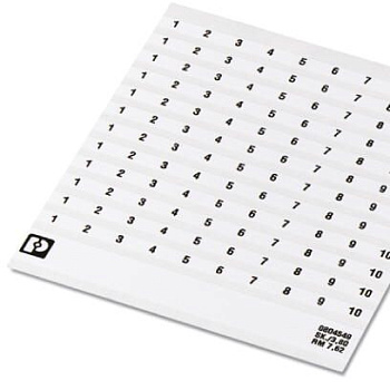 Phoenix Contact Маркировка для клеммных модулей SK 7,62/3,8:FORTL.ZAHLEN 81-9 0804549:0081