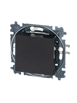 ABB EPJ Levit антрацит / дымчатый чёрный Переключатель 1-клавишный 2CHH590645A6063