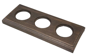 BIRONI Шедель Бук Винтаж Рамка 3-ая на бревно 240мм (скрытый монтаж) BF4C24-630-18