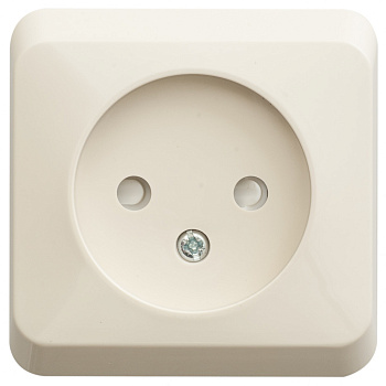 Systeme Electric Этюд наруж Крем Розетка 1-ая б/з со шторками