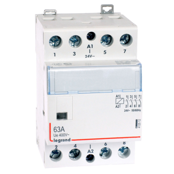 Legrand CX3 Контактор 24V 4НО 63А 412512
