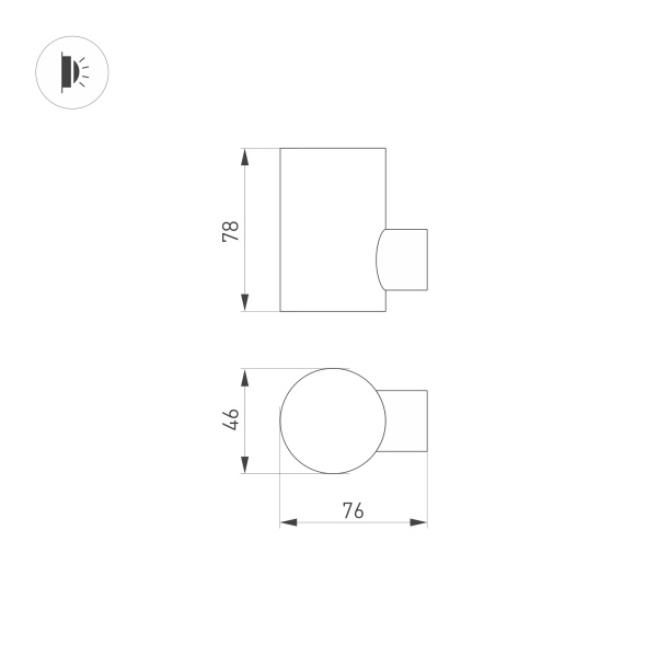 Arlight Светильник LGD-RAY-WALL-R46-3W Day4000 (GR, 24 deg, 230V) (IP65 Металл, 3 года) 033309 Купить Arlight Светильник LGD-RAY-WALL-R46-3W Day4000 (GR, 24 deg, 230V) (IP65 Металл, 3 года) 033309