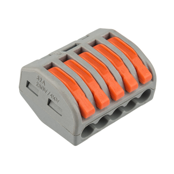 Универсальная многоразовая 5-проводная клемма (0,08-2,5 (4) мм²) 40шт. Rexant 07-5255-4