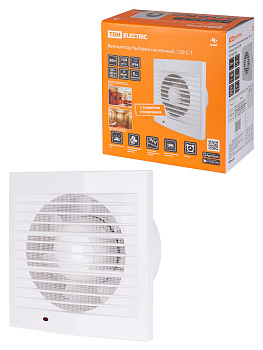 TDM Вентилятор бытовой настенный, 120 С-Т, таймер, белый, SQ1807-2002