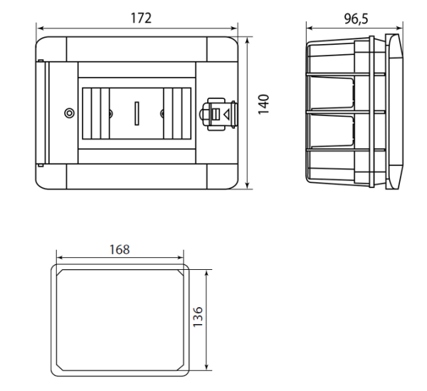 Купить TDM Бокс ЩРВ-Пм-6 модулей встраиваемый пластик IP41 SQ0902-0102