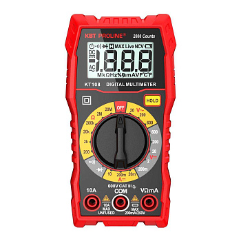 КВТ Мультиметр цифровой KT 108 серия PROLINE