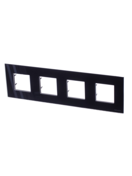 Купить ABB NIE Zenit Стекло черное Рамка 4-я 2+2+2+2 мод 2CLA227400N3101