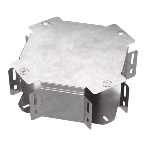 Промрукав Х-образный ответвитель с крышкой Стандарт 100х100 PR16.0458