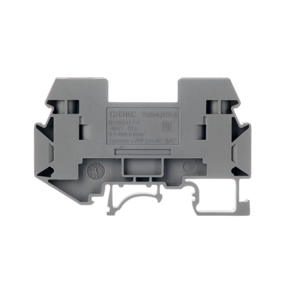 Купить DKC Nuputuk Клемма измерительная, винтовой зажим, 2 точки подключения, 6 кв.мм, серая