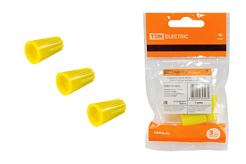 TDM Соединительный изолирующий зажим СИЗ-4 11,0 мм2 желтый (5 шт) SQ0519-0029