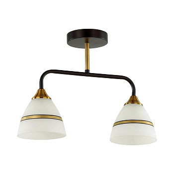 Lumion 5214/2CA COMFI черный, бронзовый Люстра потолочная E27 2*60W 220V NETTIE