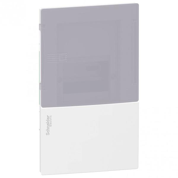 SE RESI9 MP (Mini Pragma) Бокс встраеваемый с дымчатой дверью 1 ряд/4 модуля, IP40, IK07, 50А, 2 клеммы, Италия MIP22104T