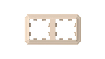 Systeme Electric AtlasDesign Antique Песочный Рамка 2-ая, универсальная