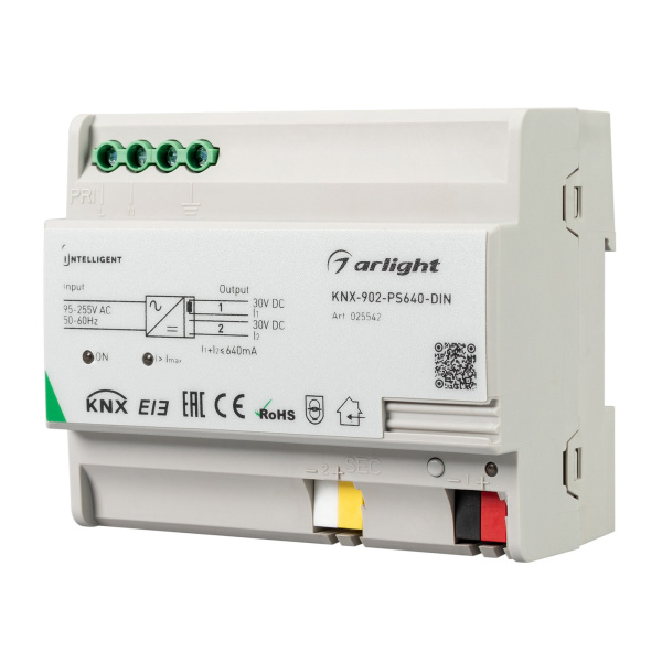 Купить Arlight INTELLIGENT Блок питания шины KNX-902-PS640-DIN (230V, 640mA) (INTELLIGENT -) 025542
