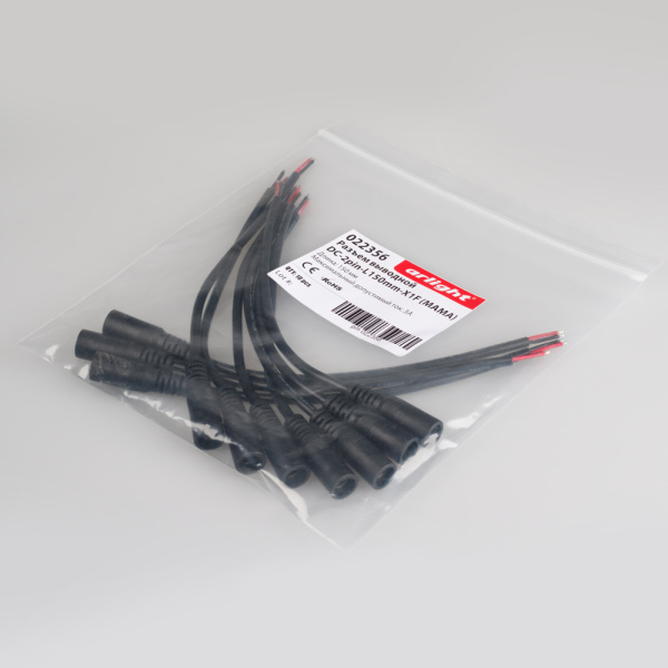 Купить Arlight Разъем выводной DC-2pin-L150mm-X1F (MAMA) (-) 022356