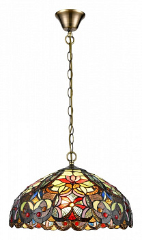 VELANTE 825-806-02 Люстра подвесная Бронза/Разноцветный E27 2*60W