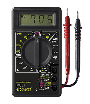 ФАZA Мультиметр Мультиметр цифровой M831 .5000391