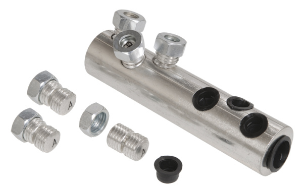 IEK Алюминиевая механическая гильза со срывными болтами АМГ 25-95 до 35 кВ