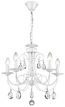 VELANTE 702-003-05 Люстра подвесная Белый,Прозрачный E14 5*40W