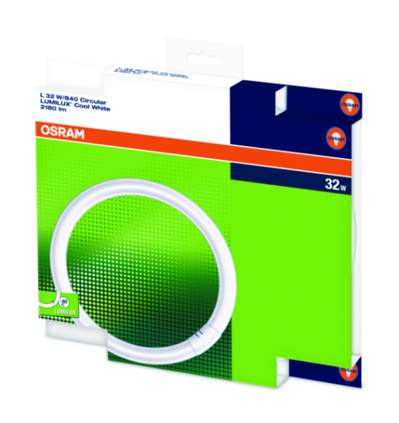 Купить Osram Лампа кольцевая люминесцентная LUMILUX T9 L 32W/840 C G10Q 4008321581143