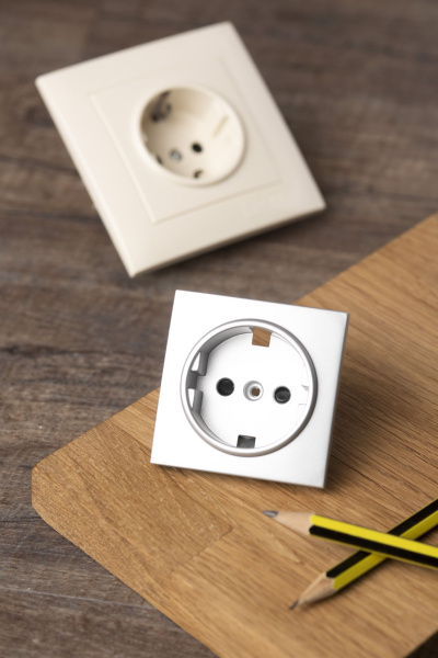 Купить EKF PROxima Валенсия лицевая панель розетки 1-местной с/з 16А сталь с защ. штор.