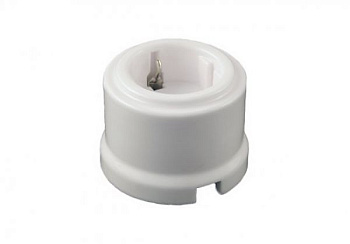 BIRONI Лизетта Керамика Белый Розетка с/з B1-101-01