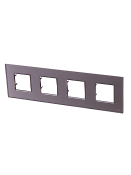 ABB NIE Zenit Стекло Брызги шампанского Рамка 4-я 2+2+2+2 мод 2CLA227400N3901