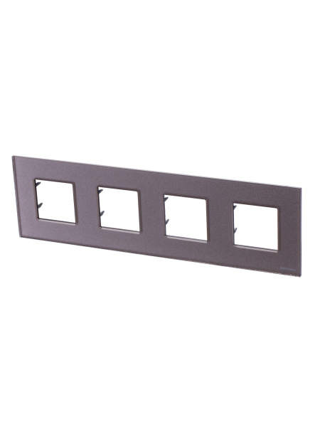 ABB NIE Zenit Стекло Брызги шампанского Рамка 4-я 2+2+2+2 мод 2CLA227400N3901