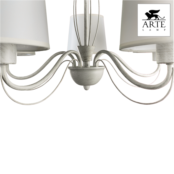 Arte Lamp Orlean Белая Люстра 40W E27 A9310LM-5WG Купить Arte Lamp Orlean Белая Люстра 40W E27 A9310LM-5WG