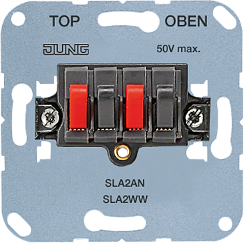 JUNG Мех Антрацит Аудиорозетка (стерео) SLA2AN