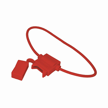 Держатель предохранителя типа стандарт прямоугольный красный Rexant 16-0421-4