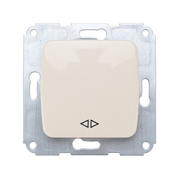 DEA Переключатель 1кл перекрест. с/у 10А мех. Беж KRANZ KR-78-0238