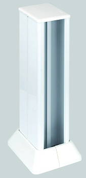 Simon Connect Белая Миниколонна 2-сторонняя на 4 Cima-модуля, 336х126,5(158)х109,5(181) мм ALC322-9