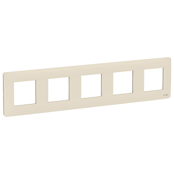 SE Unica Studio Беж Рамка 5-ная NU201044