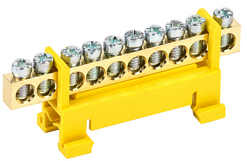 IEK Шина PE земля на DIN-изол тип Стойка ШНИ-6х9-10-С-Ж