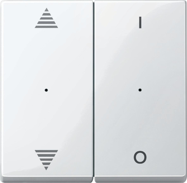 Купить SE Merten KNX\EIB SM Полярно-бел Клавиша для модуля 2-кнопочного выключателя, с символами ВВ/ВН, 1/0 (MTN619619)