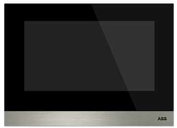 ABB H8236-4B Панель ABB-IPtouch 7, LAN+WiFi+DES+HA+APP, монтаж на поверхность и в нишу, нижняя сменная планка, чёрная 2TMA130050B0065