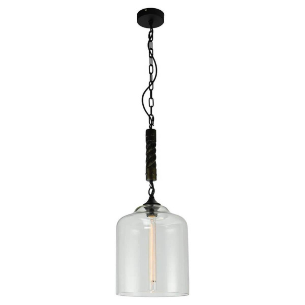 Lussole LOFT Металл Черный /  Стекло Подвес E27 60W LSP-9668 Lussole LOFT Металл Черный /  Стекло Подвес E27 60W LSP-9668