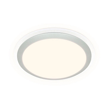 Ambrella Потолочный светодиодный светильник с пультом FF49 WH белый 48W 3000K/4200K/6400K D400*75 (ПДУ ИК)