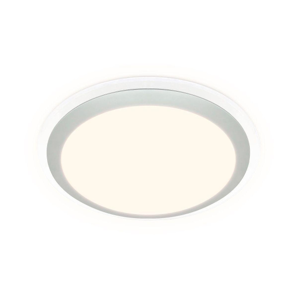 Ambrella Потолочный светодиодный светильник с пультом FF49 WH белый 48W 3000K/4200K/6400K D400*75 (ПДУ ИК)