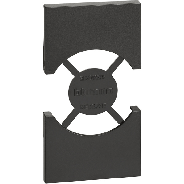 BT Living now Черный Лицевая панель для розеток 2К+З немецкого/итальянского стандарта 2 мод KG03