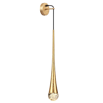 Odeon Light 4278/1W L-VISION ODL21 113 прозрачн/золот фольг-ние Настенный светильник IP20 GU10 LED 12W GOTTA