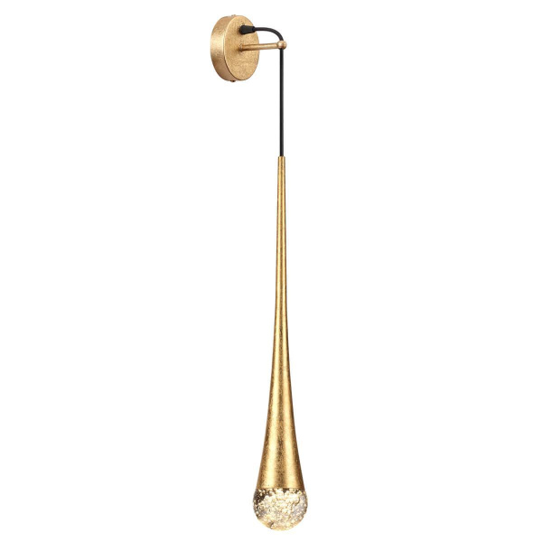 Odeon Light 4278/1W L-VISION ODL21 113 прозрачн/золот фольг-ние Настенный светильник IP20 GU10 LED 12W GOTTA